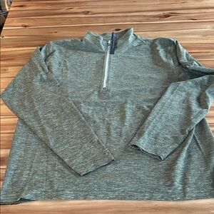 lululemon athletica Men's Heathered Green Zip-Up Sweater